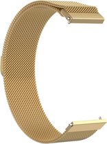 Strap-it Milanese horlogeband 20mm - universeel - goud