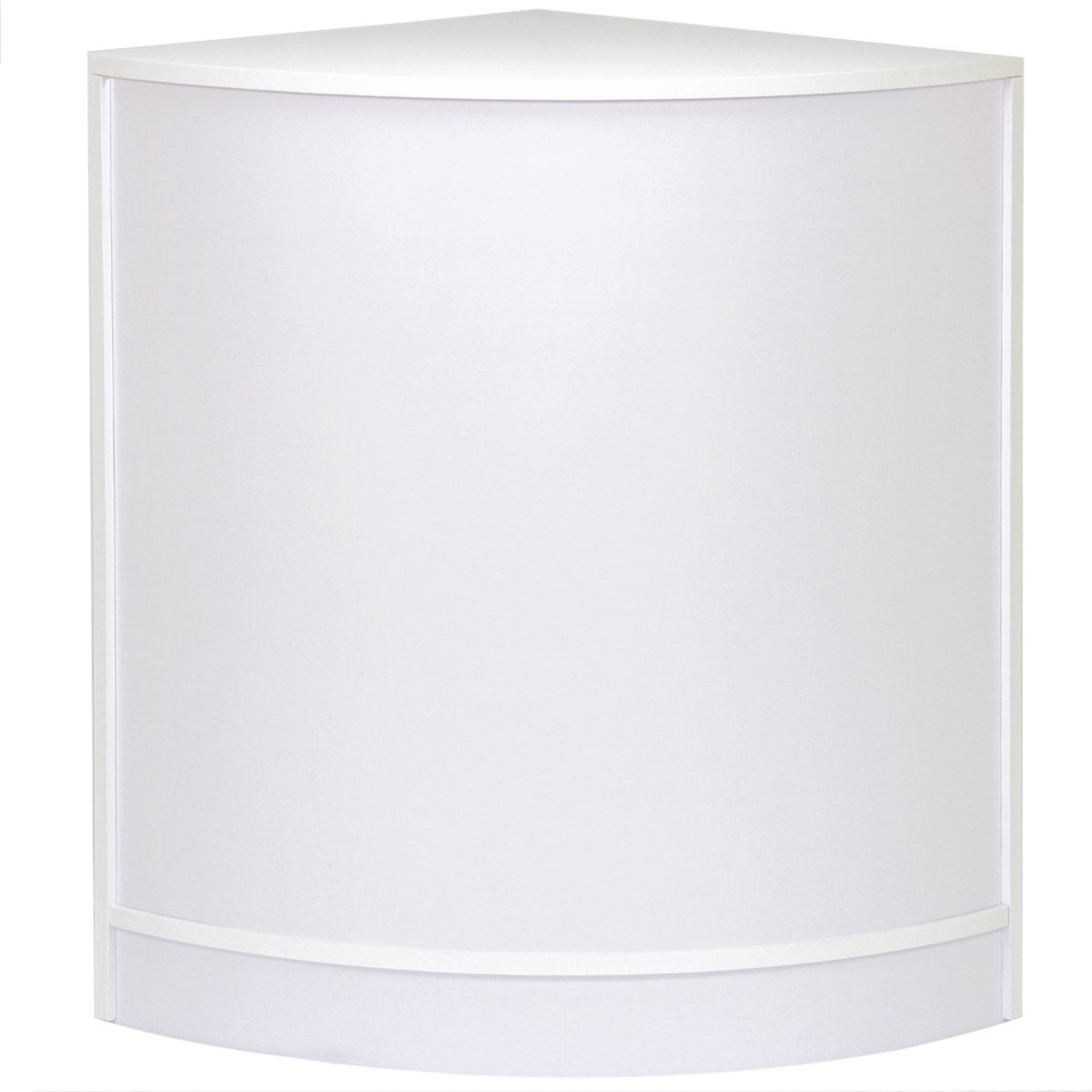 Cm60 gesloten hoek toonbank - wit - 60x60x90 cm - met achterplanken