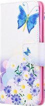 Huawei P40 Pro Hoesje - Mobigear - Design Serie - Kunstlederen Bookcase - Flowers - Hoesje Geschikt Voor Huawei P40 Pro