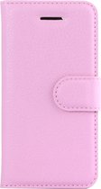 Mobigear Classic Bookcase Hoesje - Geschikt voor Apple iPhone SE (2016) - Roze