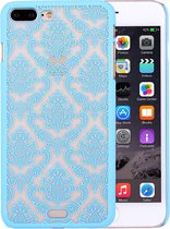 Apple iPhone 8 Plus Hoesje - Mobigear - Design Serie - Hard Kunststof Backcover - Blauw - Hoesje Geschikt Voor Apple iPhone 8 Plus