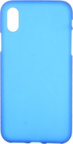 Apple iPhone XS Max Hoesje - Mobigear - Color Serie - TPU Backcover - Blauw - Hoesje Geschikt Voor Apple iPhone XS Max