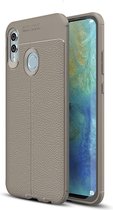 Huawei P Smart (2019) Hoesje - Mobigear - Luxury Serie - TPU Backcover - Grijs - Hoesje Geschikt Voor Huawei P Smart (2019)