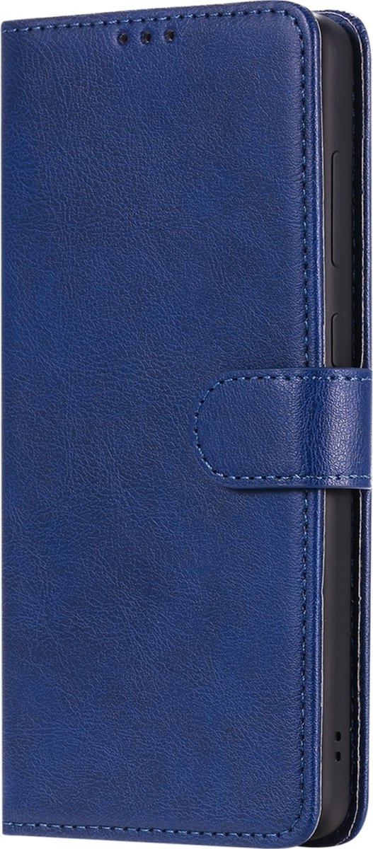 Mobigear Telefoonhoesje geschikt voor Samsung Galaxy A71 Hoesje | Mobigear Premium Bookcase Portemonnee | Pasjeshouder voor 3 Pasjes | Telefoonhoesje voor Pinpas / OV Kaart / Rijbewijs - Blauw