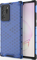 Mobigear Honeycomb Hardcase voor de Samsung Galaxy Note 20 Ultra - Blauw