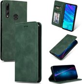 Huawei P Smart Plus (2019) Hoesje - Mobigear - Retro Slim Serie - Kunstlederen Bookcase - Groen - Hoesje Geschikt Voor Huawei P Smart Plus (2019)