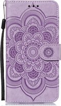 Apple iPhone 11 Pro Max Hoesje - Mobigear - Mandala Serie - Kunstlederen Bookcase - Paars - Hoesje Geschikt Voor Apple iPhone 11 Pro Max