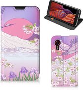 Smartphone Hoesje Cadeautjes voor Vrouwen Samsung Galaxy Xcover 5 Enterprise Edition | Samsung Xcover 5 Book Style Case Bird Flying