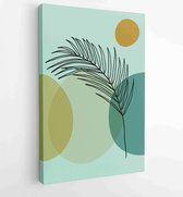 Abstract, art, autumn, background, boho, botanical, brown, card, decor, design 4 - Moderne schilderijen – Vertical – 1871676787 - 115*75 Vertical