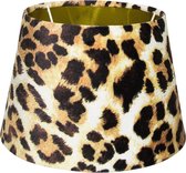 Lampenkap | fluweel | luipaard-goud | Ø 25cm