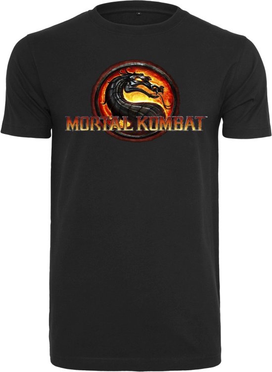 Merchcode Mortal Kombat - Mortal Kombat Logo Heren T-shirt - XS - Zwart