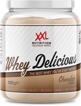 XXL Nutrition - Whey Delicious - Wei Eiwitpoeder met BCAA & Glutamine, Proteïne poeder, Eiwit shake, Whey Protein - Chocolade - 1000 gram
