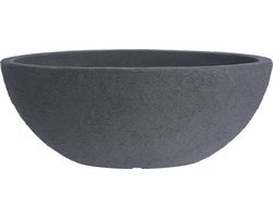 4gardenz® Stone Plantenbak Ovaal - 69x39x29 cm - Steengrijs