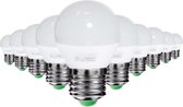 E27 LED-lamp 6W 220V G50 220 ° (10 stuks) - Koel wit licht - Overig - Wit - Pack de 10 - Wit Froid 6000K - 8000K - SILUMEN