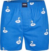 Happy Shorts Wijde Boxershort Zwaan - Maat  M | Losse boxershort