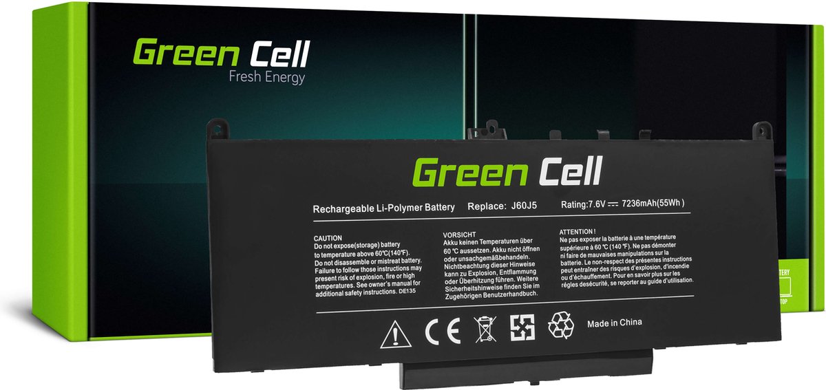 Batterij J60J5 Voor de Dell Latitude E7270 E7470.