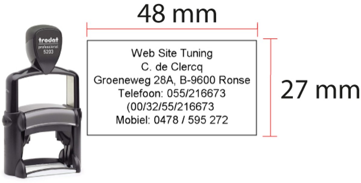Stempelplaatje Trodat 5203