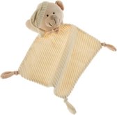 Gamberritos Knuffeldoekje Beertje 23 X 23 Cm Pluche Beige