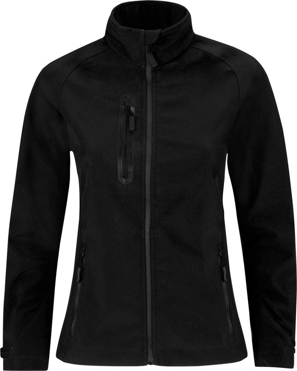 B&C Dames X-Lite Softshell Jacket Zwart