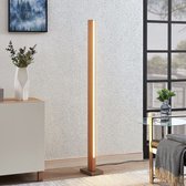 Lucande - vloerlamp hout- met dimmer - 1licht - hout, metaal - H: 151.5 cm - beuken naturel - Inclusief lichtbron