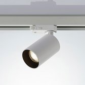 Arcchio - railverlichting - 1licht - aluminium - H: 15.5 cm - GU10 - wit
