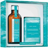 Moroccanoil - Cleanse & Style Duo - Light (Moroccanoil Light Treatment 100 ml + Soap)