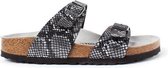 Birkenstock Sydney Dames Slippers Python Black Narrow-fit | Zwart | Microvezel | Maat 38