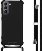 iMoshion Color Backcover met koord Samsung Galaxy S21 hoesje - Zwart