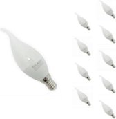 E14 LED Flame lamp 8W 220V Ø38mm (10 stuks) - Warm wit licht - Overig - Pack de 10 - Wit Chaud 2300k - 3500k - SILUMEN
