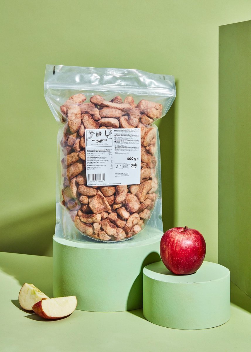 Goedkoopste KoRo | Bio gepofte appel 500 g