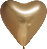 Ballonnen - Hart - Goud - Metallic -12”inch- 30cm - 6st.