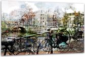 ter Halle® Glasschilderij 80 x 120 cm | the Holland Misty City