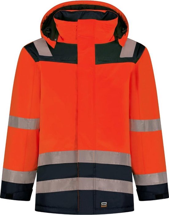 Tricorp Parka High Vis Bicolor 403020 - Mannen - Rood/Ink - XXL