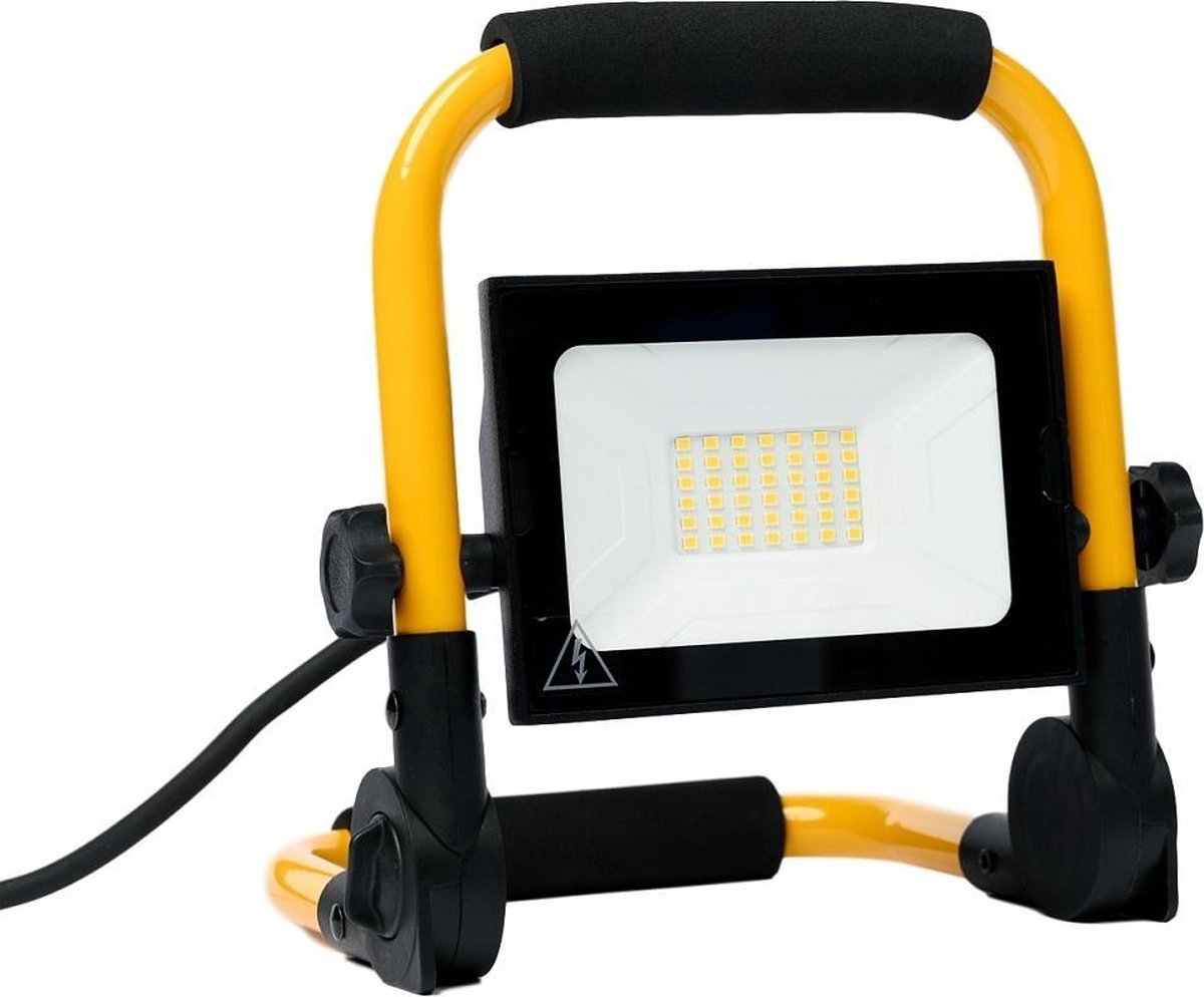 Specilights 30W LED Bouwlamp met grondstatief - Werklamp met 3 meter kabel met stekker - Waterdicht