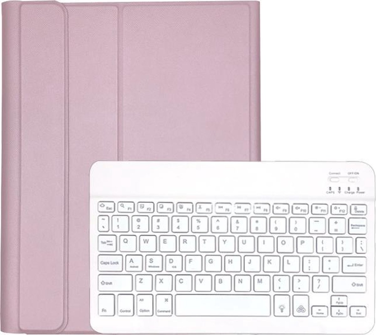 Samsung Tab A7 10.4 (2020) T500/T505 Smart Keyboard Case Bluetooth Toetsenbord Hoesje - Rosé