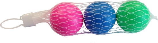 Set van 6x stuks gekleurde beachball ballen 5 cm - Strand balletjes - Strandtennisballen - Summerplay