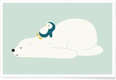JUNIQE - Poster Time to Chill -40x60 /Wit