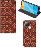 Stand Case OPPO A15 Phone Case Batik Marron