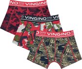 Vingino boxershorts 3-pack camoutrip camouflage green