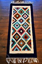 Handgeweven vloerkleed / tapijt - 100% Egyptische wol Kelim - 70x150cm - Senon