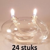 24 stuks olielampjes voor op tafel model de tweeling