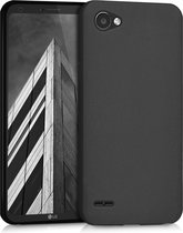 kwmobile telefoonhoesje geschikt voor LG Q6 / Q6+ - Hoesje voor smartphone - Back cover in mat zwart