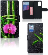 Wallet Book Case Samsung Galaxy A32 4G | A32 5G Enterprise Editie Hoesje Orchidee
