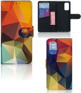 Leuk Hoesje Samsung Galaxy A32 4G | A32 5G Enterprise Editie Smartphone Cover Polygon Color