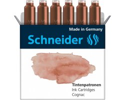 Schneider inktpatronen - pastel Cognac - doos 6 stuks - S-166107
