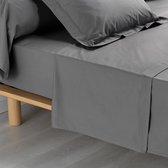 Livetti Single Laken Een Persoon - Bed Sheet 180x290 cm Katoen - Grijs