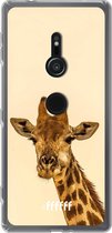 6F hoesje - geschikt voor Sony Xperia XZ2 -  Transparant TPU Case - Giraffe #ffffff