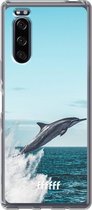 Sony Xperia 5 II Hoesje Transparant TPU Case - Dolphin #ffffff