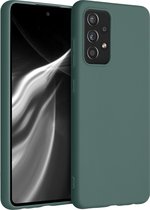 kwmobile telefoonhoesje voor Samsung Galaxy A52 / A52 5G / A52s 5G - Hoesje voor smartphone - Back cover in blauwgroen