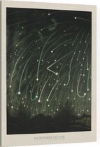 The November Meteors, Étienne Léopold Trouvelot - Foto op Canvas - 30 x 40 cm